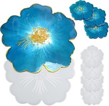 EPODA 5Pcs Large Resin Tray Mold,Moulds for Casting,Epoxy Casting... 