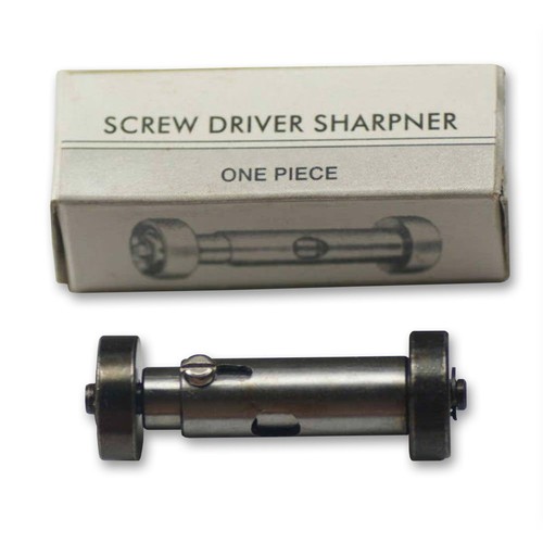 Screwdriver blade sharpening