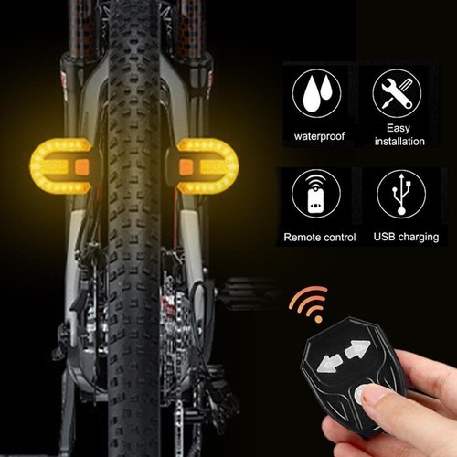 Bike rear light turn signal - w/,