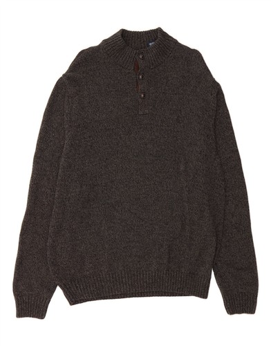 Chaps mens button neck jumper - button,