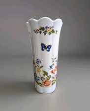 Aynsley Cottage Garden Fine Bone China Vase Butterfly Floral
