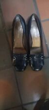 Black All Leather Vintage 60,s Style Shoes By GORDON SCOTT, Size 6