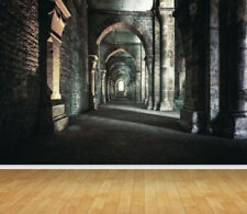 Medieval Stone Walls Arch Archway Wall Mural Wallpaper fit with standard paste