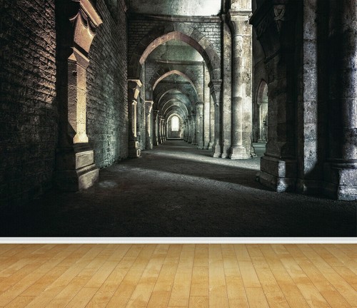 Medieval stone walls arch - medieval,