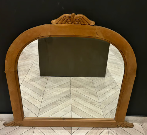 Antique pine mantlepiece