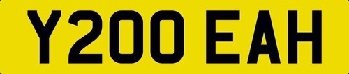Cherished number plate y200 - plate,