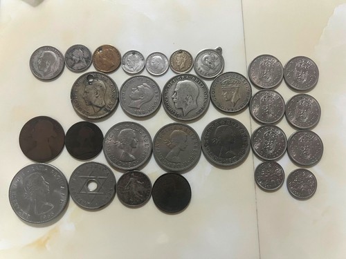Mixed british coins mostly - coins,,