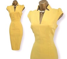 Karen Millen UK 8 Yellow