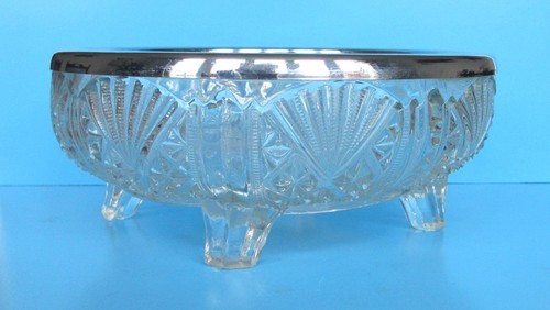 Glass fruit bowl - fruit, chrome