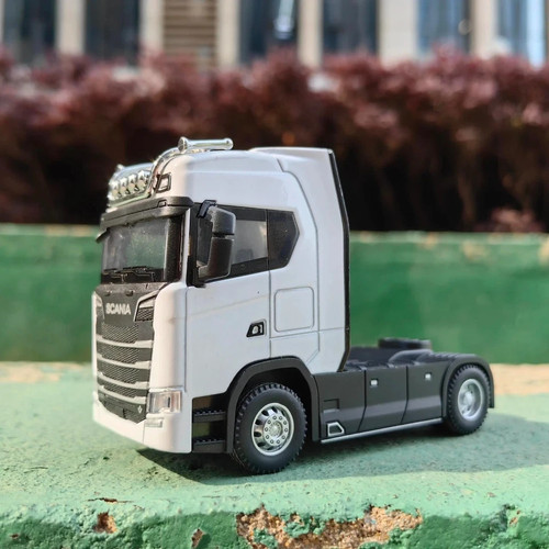 Scania white diecast - scania,