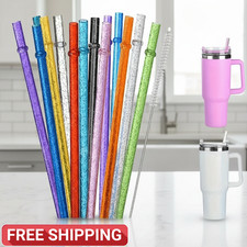 12pcs Multicolored Straws