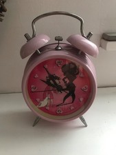 Betty Boop large pink  Chrome Alarm Clock battery operated 30 CM High