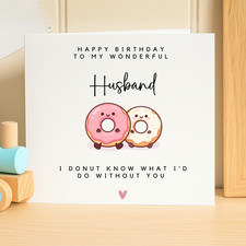 "Happy Birthday Husband Card