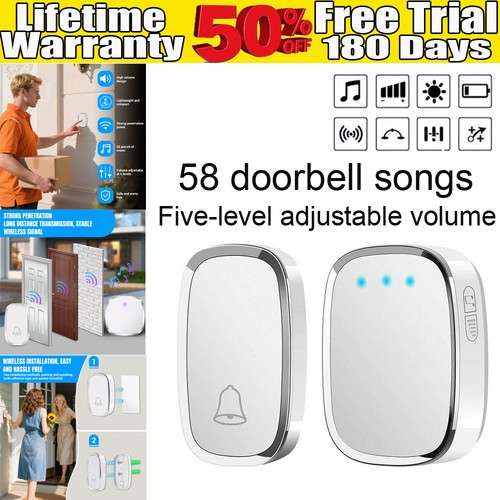 Loud wireless doorbell - plug, in