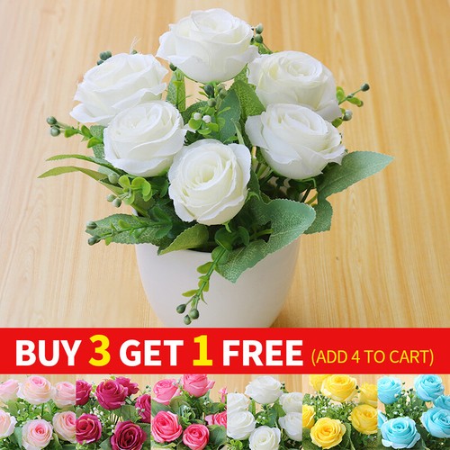 Artificial faux rose - artificial, flowers