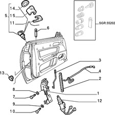 Alfa Spider Gtv Door  Lock