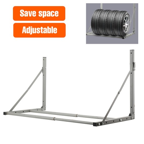 Adjustable car tyre - rack, wall