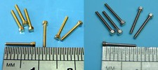 M0.6 M0.8 M1.0 M1.2 M1.4 M1.6 Miniature Brass Hex Bolt Screw x10 Pocher Upgrade