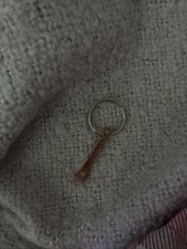 Copper Horseshoe Nail Keyring 