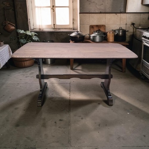 Vintage oak refectory dining - oak,