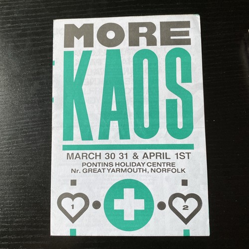 More kaos rave flyer - rave,