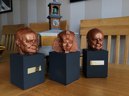 King tutankhamun bust a - king, on