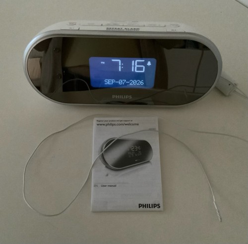 Philips mains powered clock - philips,