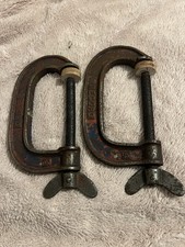 Pair Of Vintage Record G Clamps, No 4.  Made In England G Clamps. 