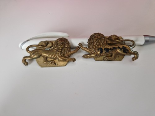 Brass collar badges for - brass,
