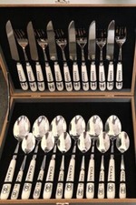 24 Pcs ..WhitStainless Steel