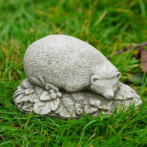 Hedgehog stone statue - hedgehog,