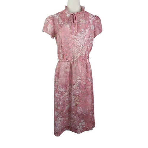 Vintage 70s lady coral rose - coral,
