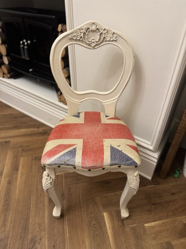 Shabby chic ornate chair with - shabby,