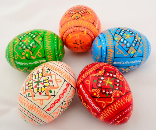 Wooden ukrainian pysanky - wooden,