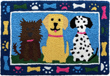 Puppy Gang  Accent Rug with
