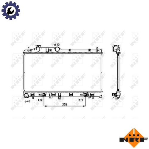 Radiator engine cooling 53700 - engine,
