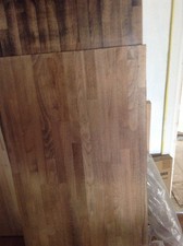 Wood stained worktop pieces