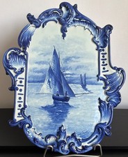 Delft style sailing ships wall