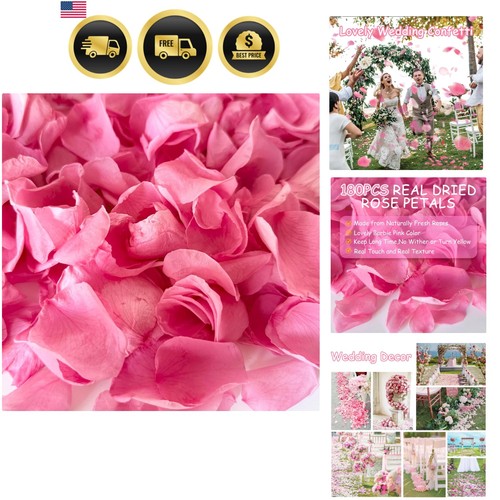 Real dried rose petals - rose, petals,180+pcs