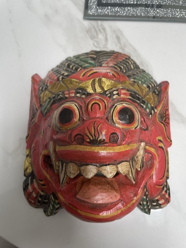 Balinese wood mask - balinese,