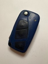 GENUINE FIAT 3 BUTTON REMOTE BLUE FLIP KEY FOB FOR PUNTO BRAVO STILO ETC #03