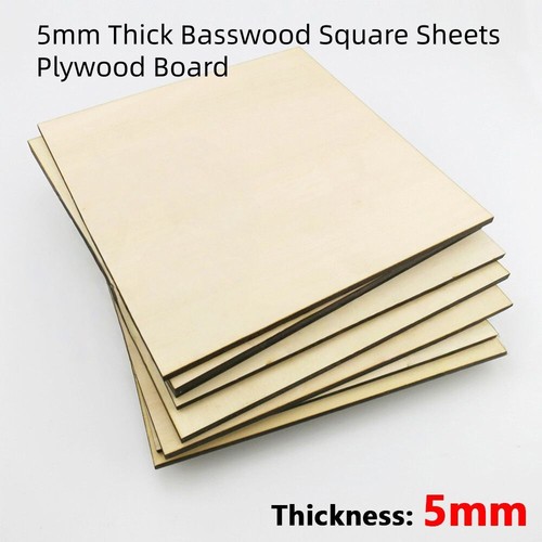 5mm thick basswood square - 5mm,