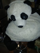 Oversized Fluffy Panda Plush