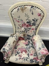 Felicity Fabric Children's Chair Girls Pink Armchair Floral Flower Lilac Seat