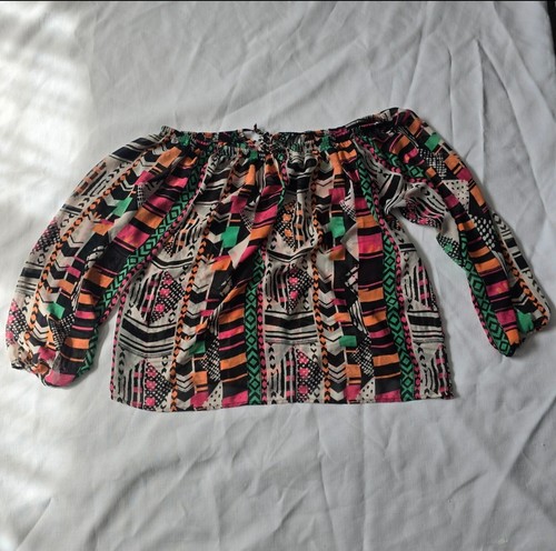 Ladies multi coulored - , shoulder