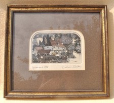 Rare SIGNED Graham Clarke ARTIST PROOF " YEOMANS " Framed 10.5 x 9.5 Art Print