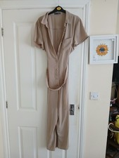 Size 18, Primark Beige Jumpsuit. Used But Good Condition