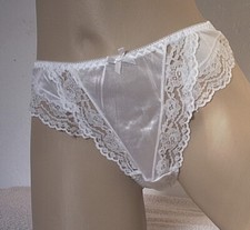 Cute Silky White Vintage Nylon