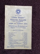 Motor cycle racing programme