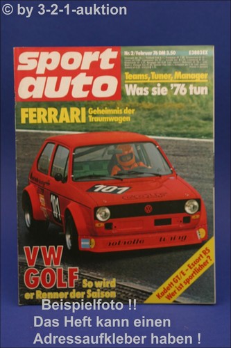 Sport auto kadett - 2/76, gt/e